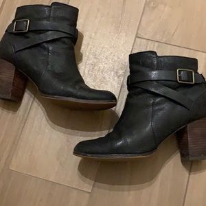 Cole Haan Black Leather Booties